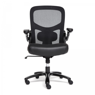 Кресло Tetchair BIG-1 сетка/рецикл. кожа, черный