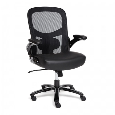 Кресло Tetchair BIG-1 сетка/рецикл. кожа, черный