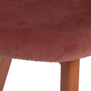 Стул Tetchair CINDY SOFT mod. C1021F1 Коралловый HLR 44/натуральный