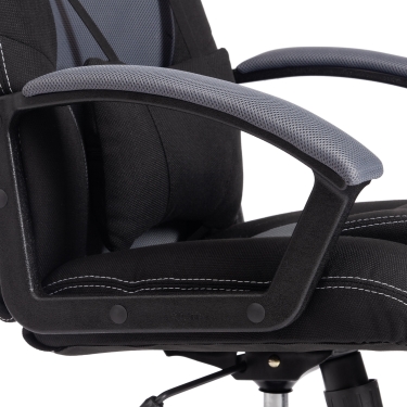 Кресло Tetchair DRIVER ткань, черный/серый, 2603/12