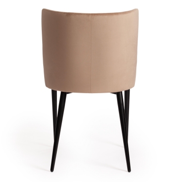 Стул полубарный Tetchair CHILLY mod. 7095пб ткань/металл, 53x44x94 см, высота до сиденья 66 см, коричневый barkhat 12/черный