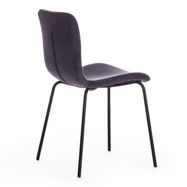 Стул Tetchair CHILLY mod. 7095-1 ткань/металл, 45x53х88 см, высота до сиденья 50 см, коралловый barkhat 15 /белый
