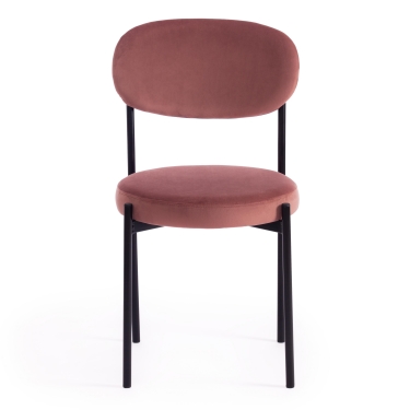Стул Tetchair CHILLY mod. 7095-1 ткань/металл, 45x53х88 см, высота до сиденья 50 см, серый barkhat 26/черный