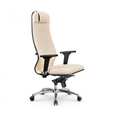 Кресло руководителя Метта Metta L 1m 38К2/2D Infinity Easy Clean MPES Комплект 1 Молочное