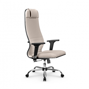 Кресло руководителя Метта Metta L 1m 38К2/2D Infinity Easy Clean MPES Комплект 7 Светло-бежевое