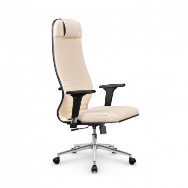 Кресло руководителя Метта Metta L 1m 38К2/2D Infinity Easy Clean MPES Комплект 9 Молочное