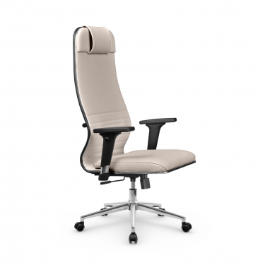 Кресло руководителя Метта Metta L 1m 38К2/2D Infinity Easy Clean MPES Комплект 9 Светло-бежевое