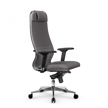 Кресло руководителя Метта Мetta L 1m 38K2/4D Infinity Easy Clean MPES Комплект 3 Серое