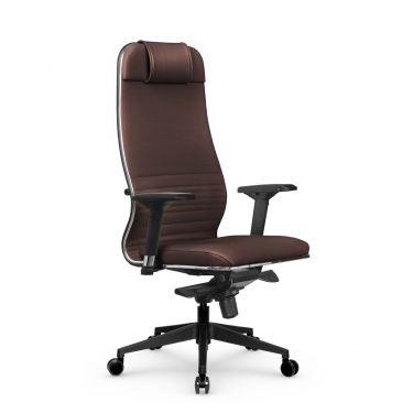 Кресло руководителя Метта Мetta L 1m 38K2/4D Infinity Easy Clean MPES Комплект 4 Темно-коричневое