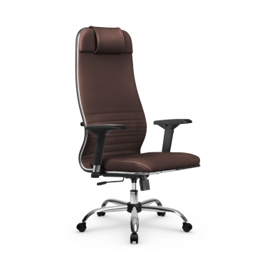 Кресло руководителя Метта Мetta L 1m 38K2/4D Infinity Easy Clean MPES Комплект 7 Темно-коричневое
