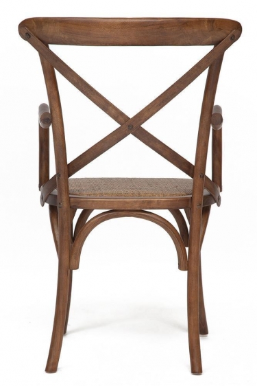Стул с подлокотниками Tetchair CROSS mod.CB2008 дерево береза, 91х55х52см, манго 4