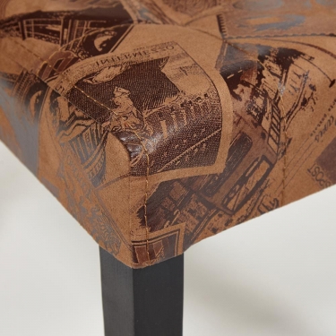 Стул Tetchair DITTA Бук, 1010650440, ножки wenge, ткань коричневый mega office 34