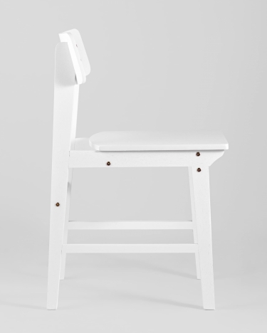 Стул Stool Group ODEN WOOD x2 из массива гевеи Белый