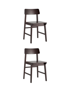 Стул Stool Group ODEN WOOD x2 из массива гевеи Эпрессо
