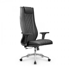 Кресло руководителя Метта Мetta L 1m 50M/2D Infinity Easy Clean MPES Комплект 7 Черное