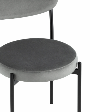 Стул Stool Group Бриф NEW велюр Темно-серый