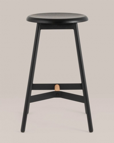 Стул полубарный Stool Group Knobb 650 см Черный