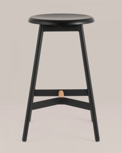 Стул полубарный Stool Group Knobb 650 см Черный