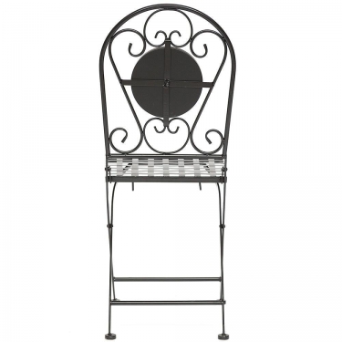 Стул Tetchair Secret de Maison VICENZA mod. PL08-1070-1-GBRN металл, 36х35х91см, черный/плитка ASTRA
