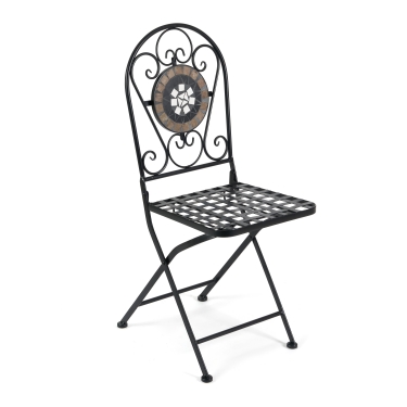Стул Tetchair Secret de Maison VICENZA mod. PL08-7451RV металл, 363591 см, черный /плитка калейдоскоп