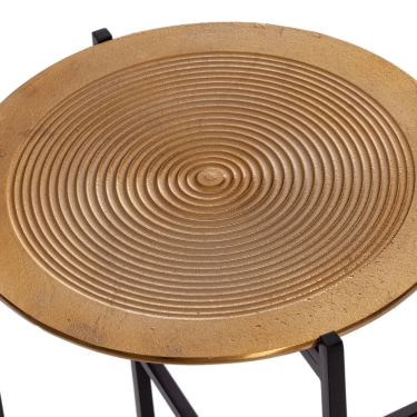 Столик кофейный Tetchair Secret De Maison BLOOM mod. 11873-B алюминиевый сплав, 464651 см, черный/античная медь
