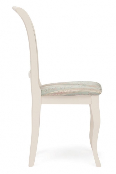 Стул Tetchair Opera OP-SC дерево гевея, 45х53х97см, ivory white слоновая кость 2-5, ткань бирюзовая H180-19