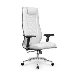 Кресло руководителя Метта МЕТТА L 1m 50M/4D Infinity Easy Clean MPES Комплект 7 Белое