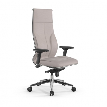 Кресло руководителя Метта Мetta L 1m 46/4D Infinity Easy Clean MPES Комплект 2 Светло-бежевое