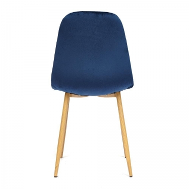 Стул Tetchair BREEZE mod. 4724 металл/ткань, 44х48х87см,темно-синий/натуральное дерево