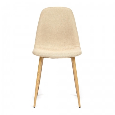 Стул Tetchair BREEZE mod. 4724 металл/ткань, 44х48х87см, бежевый/натуральное дерево