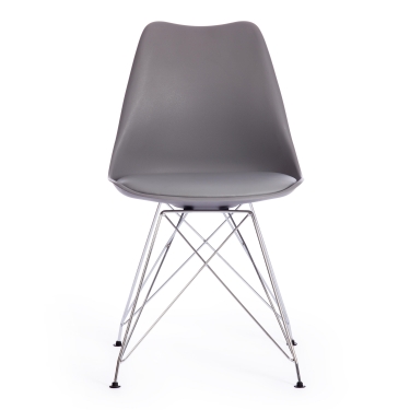 Стул Tetchair TULIP IRON CHAIR mod.EC-123 металл/пластик, 54,54883,5см, серый
