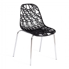 Стул Tetchair CRISPY mod. 61 металл, пластик, 44 x 56.5 x 80 см, Black черный 05/хром
