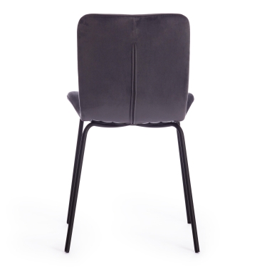 Стул Tetchair CHILLY mod. 7095-1 ткань/металл, 45x53х88 см, высота до сиденья 50 см, бежевый barkhat 5/черный