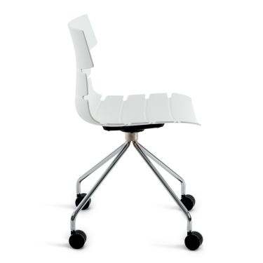 Стул офисный Tetchair HANSEN mod. 606-1 Белый/хром