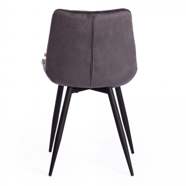 Стул Tetchair ABRUZZO mod. 8060 металл,ткань, 42 х 60 х 84 х 49 см, серый вельвет HLR-21