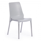Стул Tetchair GENIUS mod 75 металл/пластик, 46x56x84cм, серый/ножки хром
