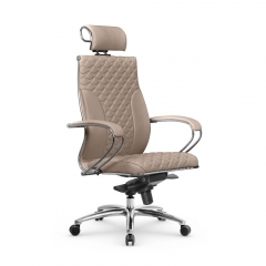 Кресло руководителя Метта Metta L 2c 44C/K116 Infinity Easy Clean MPES Комплект 1 Темно-бежевое