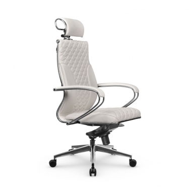 Кресло руководителя Метта Metta L 2c 44C/K116 Infinity Easy Clean MPES Комплект 2 Белое