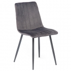 Стул Tetchair DUBLIN mod. 7066 металл,ткань, 45 х 56 х 88 х 51 см, серый вельвет/антрацит, G062-40