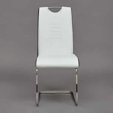Стул Tetchair STERN mod.1314 металл/экокожа, 42х62х97,5 см, черный/белый
