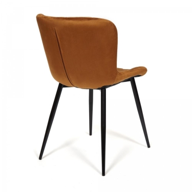 Стул Tetchair QUINCY mod. 8272 металл/ткань, 49х53х84,5 см, коричневый G-062-61/черный