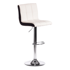 Стул барный Tetchair BARBER mod. KY711D металл/экокожа, 435092-103 см, белый/черный/хром