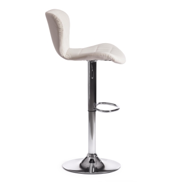 Стул барный Tetchair AVIONIC mod. KY712A металл/экокожа, 455386-107 см, белый/хром