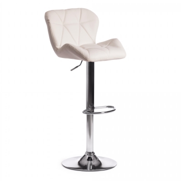 Стул барный Tetchair BIAGGIO mod. KY717 металл/экокожа, 445083-103 см, белый/хром