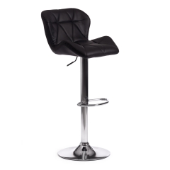 Стул барный Tetchair BIAGGIO mod. KY717 металл/экокожа, 445083-103 см, черный/хром