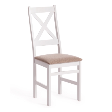Стул Tetchair CROSSMAN Многослойная фанера, 1004140, white, ткань бежевая Ford William 7