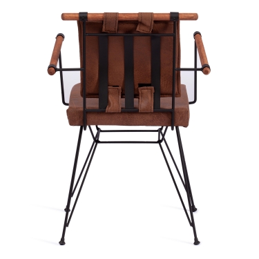 Стул Tetchair PRIX mod. 291 металл/экокожа, 53 x 57 x 80.5 см, brown коричневый PY-291