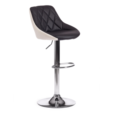 Стул барный Tetchair MESSY mod. KY704C металл/экокожа, 474884-105 см, черный/белый/хром