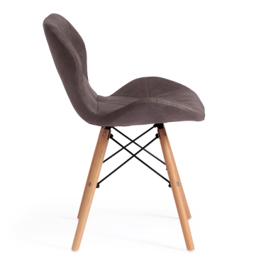 Стул Tetchair MANTRA mod. 713 ткань/металл, 49х61х82 см, высота до сидения 49 см, коралловый barkhat 15 /черный