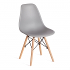 Стул Tetchair CINDY EAMES mod. 1801 дерево бук/металл/сиденье пластик, 45x51x82 см, Light grey светло-серый